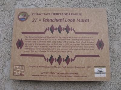 Tehachapi Loop Mural Marker image. Click for full size.
