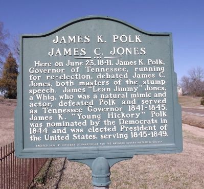 James K. Polk / James C. Jones Marker image. Click for full size.