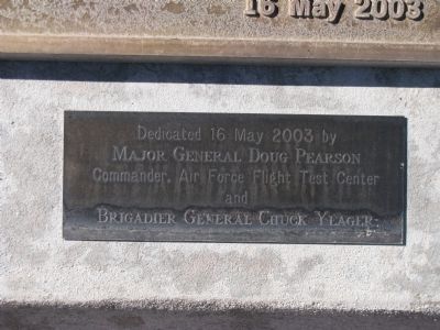 Jackie Cochran Lower Marker. Click for full size. Jackie Cochran Lower Marker image. Click for full size.