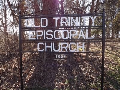OldTrinity Episcopal Church Sign image. Click for full size.