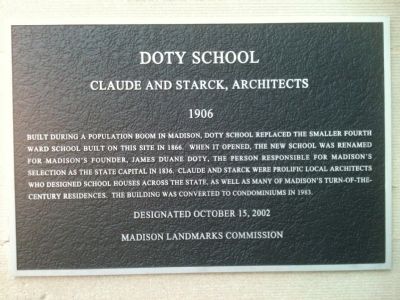 Doty School Marker image. Click for full size.