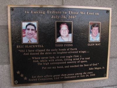 In Loving Tribute to Those We Lost on July 26, 2007 image. Click for full size.