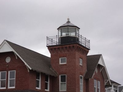 Closeup of Sea Girt Light image. Click for full size.