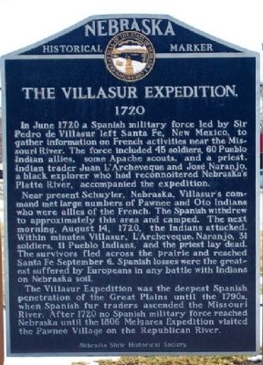 The Villasur Expedition Marker. Click for full size. The Villasur Expedition Marker image. Click for full size.