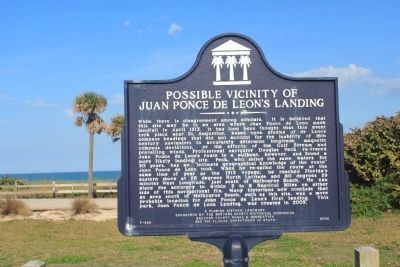 Possible Vicinity of Juan Ponce de Leon's Landing Marker image. Click for full size.