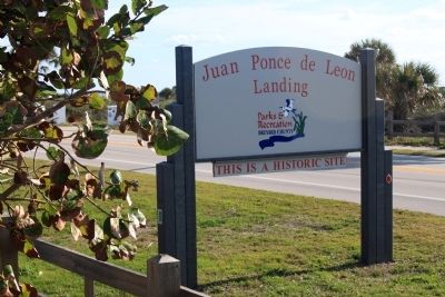 Ponce de Leon Landing Park Sign image. Click for full size.