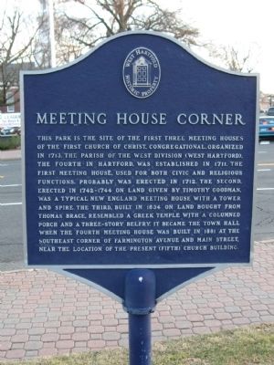 Meeting House Corner Marker image. Click for full size.