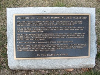 Connecticut Veterans Memorial West Hartford image. Click for full size.