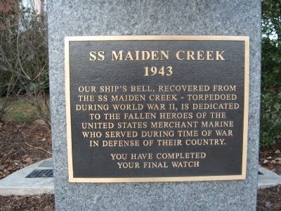 SS Maiden Creek Marker image. Click for full size.
