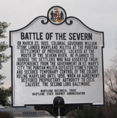 Battle of the Severn Marker image. Click for full size.