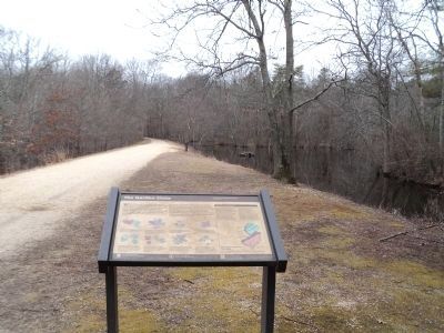 Marker in Allaire State Park image. Click for full size.