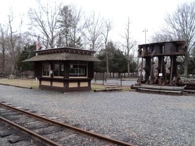 Marker in the NJ Museum of Transportation. Click for full size. Marker in the NJ Museum of Transportation image. Click for full size.