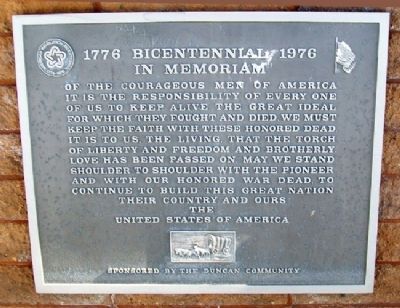 1776 Bicentennial 1976 Marker image. Click for full size.