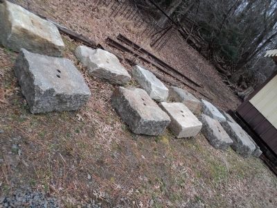 Stone Blocks from the C & A Railroad. Click for full size. Stone Blocks from the C & A Railroad image. Click for full size.