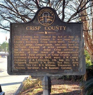 Crisp County Marker image. Click for full size.