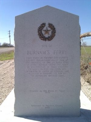 Burnam's Ferry Marker image. Click for full size.