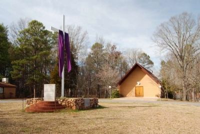 Ruhamah United Methodist Church and Marker image. Click for full size.