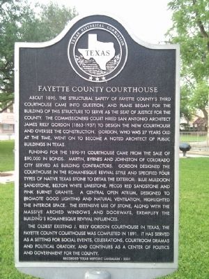 Fayette County Courthouse Marker image. Click for full size.
