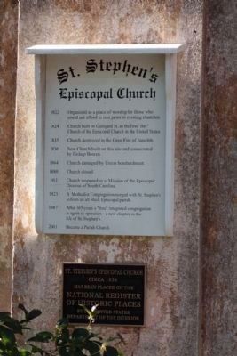 St. Stephen's Episcopal Church Marker. Click for full size. St. Stephen's Episcopal Church Marker image. Click for full size.
