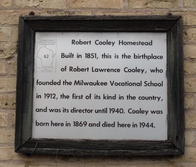 Robert Cooley Homestead Marker image. Click for full size.