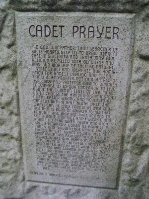 Cadet Prayer Marker image. Click for full size.