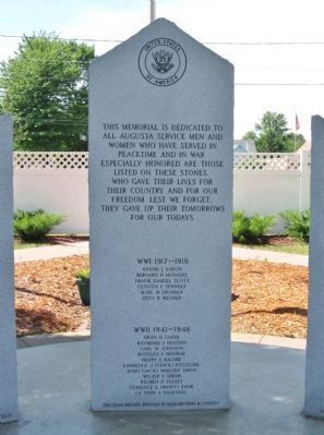 Augusta Veterans Memorial image. Click for full size.