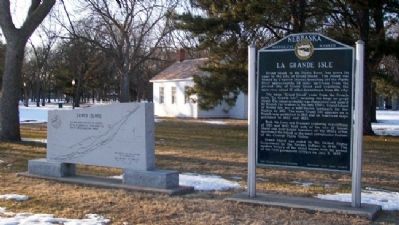Grand Island and La Grande Isle Markers. Click for full size. Grand Island and La Grande Isle Markers image. Click for full size.