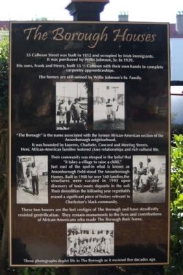 The Borough Houses Marker image. Click for full size.