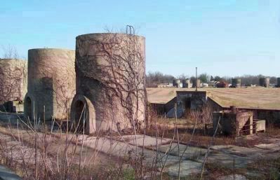 Some of the McMillan plant's iconic sand filter units (now obsolete) awaiting demolition. Click for full size. Some of the McMillan plant's iconic sand filter units (now obsolete) awaiting demolition image. Click for full size.