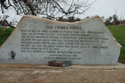 Old Crimea House Marker image. Click for full size.