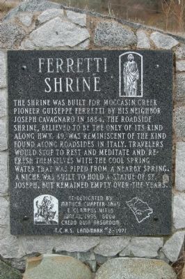 Ferretti Shrine Marker image. Click for full size.