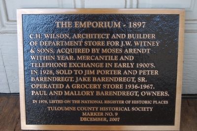 The Emporium – 1897 Marker. Click for full size. The Emporium – 1897 Marker image. Click for full size.