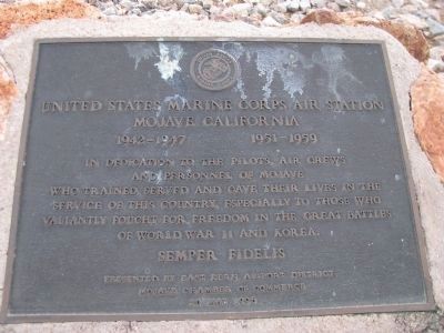 United States Marine Corps Air Station Marker image. Click for full size.