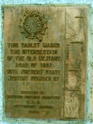 The Old Military Road of 1837 Marker image. Click for full size.