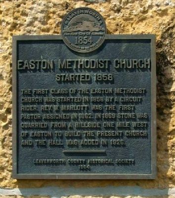 Easton Methodist Church Marker image. Click for full size.