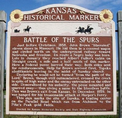 Battle of the Spurs Marker (Original Marker) image. Click for full size.