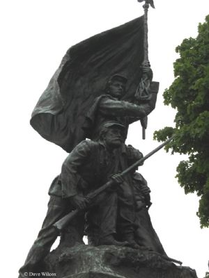 Soldiers' and Sailors' Monument Marker image. Click for full size.
