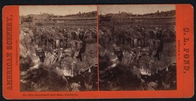 Abandon Gold Mine circa 1860s.. Click for full size. Abandon Gold Mine circa 1860s. image. Click for full size.