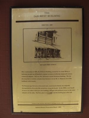The DeForest Building Marker image. Click for full size.