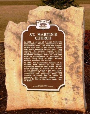 St. Martin’s Church Marker. Click for full size. St. Martin’s Church Marker image. Click for full size.