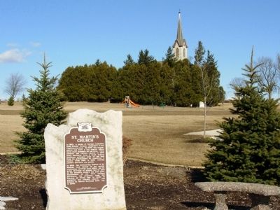 St. Martin’s Church Marker. Click for full size. St. Martin’s Church Marker image. Click for full size.