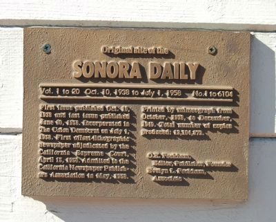 Original Site of the Sonora Daily Marker image. Click for full size.