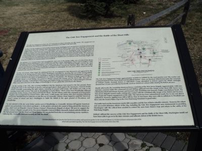 The Oak Tree Engagement and the Battle of the Short Hills Marker image. Click for full size.