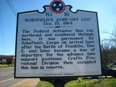 Schofield's Jump-Off Line Marker image. Click for full size.