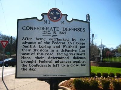 Confederate Defenses Marker image. Click for full size.