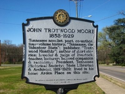 John Trotwood Moore Marker image. Click for full size.