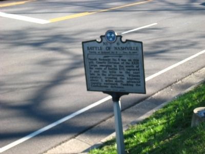 Battle of Nashville Marker. Click for full size. Battle of Nashville Marker image. Click for full size.