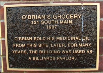 O'Brian's Grocery Marker image. Click for full size.