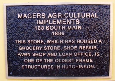 Magers Agricultural Implements Marker image. Click for full size.