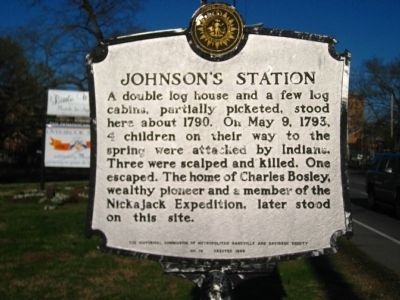 Johnson's Station Marker image. Click for full size.